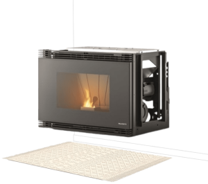 Starfire Inserto A78 Ecofire da Inserimento Ventilazione Frontale Palazzetti Ενεργειακό Τζάκι Pellet