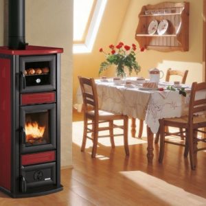 Starfire STUBA CON FORNO ROSSA Palazzeti Ενεργειακές Σόμπες Ξύλου