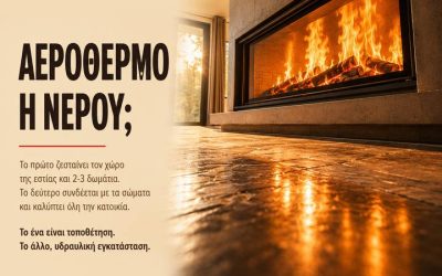 Αερόθερμο ή νερού; Η απόφαση που αλλάζει τα πάντα.
